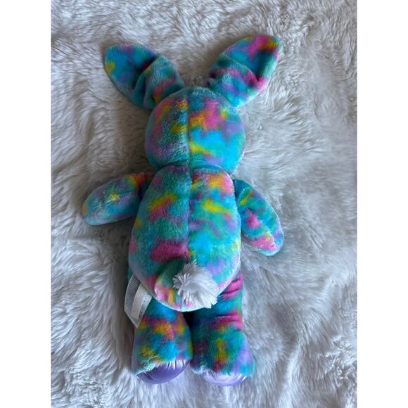 Build A Bear Plush Color Burst Bunny Rabbit Stuffed Easter Tye Dye 16" Spring - Picture 4 of 5